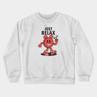 Just Relax, Alarm Clock Cartoon Crewneck Sweatshirt